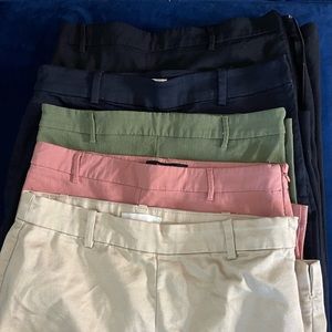 Straight-leg ankle business casual slacks bundle of 5